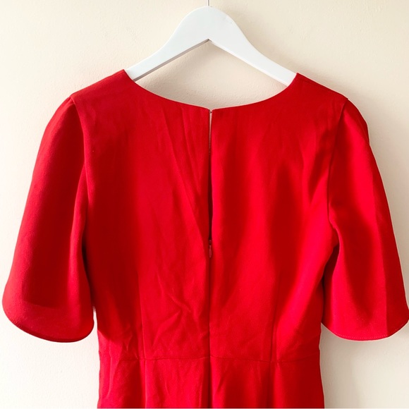 NWT Anthropologie Harlyn Turner Twist Culotte Jumpsuit Red Size Small S - Picture 7 of 15